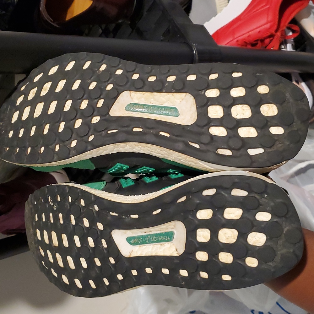 Adidas Ultra Boost Lego Men's Black and Green Running Shoes Sz 9.5 - Picture 11 of 11